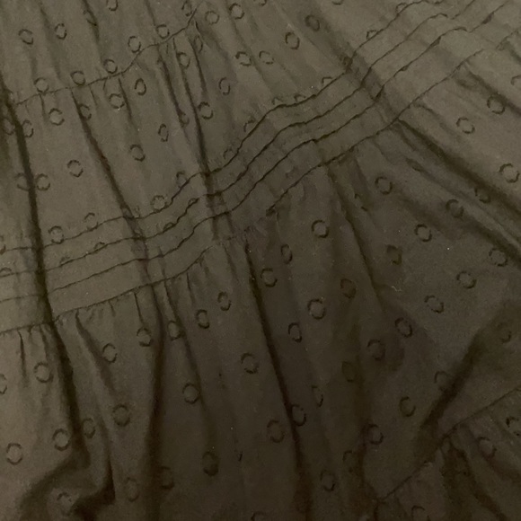 black dress with circle detailing and buttons - Picture 2 of 2